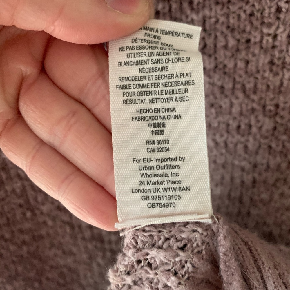 Free People By Your Side Sweater in Muave Small - Picture 11 of 12